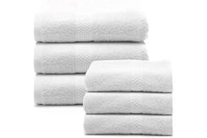 Caleffi - Set Asciugamani Bagno Viso e Bidet in Morbida Spugna 100% Cotone con 3 Asciugamani Viso 55x100 cm + 3 Asciugamani Bidet Ospite 40x60 cm, Asciugamano Resistente a Lavaggi Frequenti e Durevole