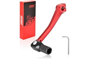 RUTU CNC Gear Shifter Alloy Folding Unbrakable 110CC 125CC Replacement for Dirt Pit Bike CRF50 XR50 Red-Black