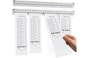 Receipt Holder, Catering Receipt Bar, Note Bar, Note Holder, Receipt Bar, Catering, Self-Adhesive, Tab Grabber, Self-Adhesive Bon Terminal Strip for Bar, Office, Order, Ticket (40 cm)
