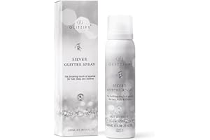 Glitzify Silver Body Glitter Spray for Hair & Clothes - Eco-Friendly Festival Shimmer, Quick-Dry Washable Fragrance-Free, 100ml Sustainable Shine