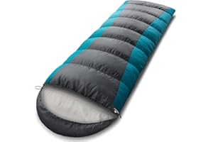 Forceatt Sacco a Pelo, 0°C-15°C Sacco a Pelo Invernale in Flanella per Adulti, Sacco a Pelo 4 Stagioni, Resistente all'Acqua, Leggero e Caldo Ideali per lo Zaino in Spalla, Interni ed Esterni.