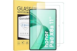 Gerutek 2 Pezzi Pellicola Protettiva per Honor Pad X8a 11 Pollici 2024, Pellicola in Vetro Temperato per Honor Pad X8a [0,33 Ultra Trasparente] [Antigraffio] [Senza Bolle] [9H]
