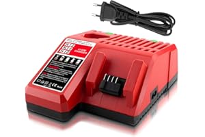 ADVNOVO M12 M14 M18 Cargador Rápido de Reemplazo Compatible con Milwaukee 12V-18V Li-ion Batería 48-11-2440 48-11-1840 48-11-2401 48-11-1890 48-11-1820 48-11-1850