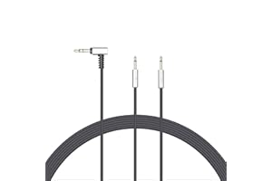 Yaowanguan Cavo compatibile con cuffie Sennheiser HD477 HD497 HD212 PRO EH250 EH350,cavo audio nero di ricambio da 1,2m/4,9piedi da 3,5mm a 2,5mm