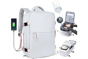 SZLX Sac à Dos Voyage Babine Sous Vide avec Pompe 40x30x20 Bagage Cabine 40x20x25 Sous Vide pour Ryanair Wizz air Easyjet Bagage à Main Femme Homme avec Compartiment Chaussures,Valise Sous Vide