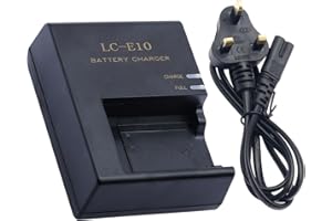 FIRPOESL LP-E10 Battery Charger for Canon LC-E10 LC-E10C LC-E10E Batteries for Canon EOS Rebel T7 T6 T5 T3 T100 4000D 3000D 2000D 1500D 1300D 1200D 1100D Cameras Battery Quick Chargers SLR Cameras Power Supply