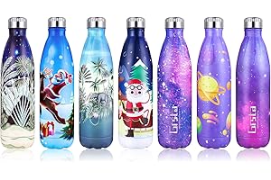 Grsta Gourde INOX | Bouteille Isotherme en Acier Inoxydable | Gourdes 350ml/500ml/650ml/750ml | Froid 24h ou Chaud 12h | Bouteille d'eau sans BPA, pour Enfant, Sport, École, Bureau, Camping, Voyage