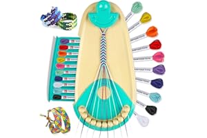 Plunack Kit Bracciale Dell'Amicizia, Kit Braccialetti Fai da Te Bambina 6-12 Anni, Giocattoli Regalo Artigianali Intrecciati, Regali di Natale Creativi Bambina 6 7 8 9 10 11 12 Anni