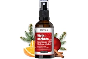 ‎CASIDA Casida Weihnachten Raumspray Weihnachtsduft - Festlicher Raumduft mit 100% naturreinen Ölen - für Advent, Winter & gemütliche Abende - weihnachtliche Atmosphäre - 50ml