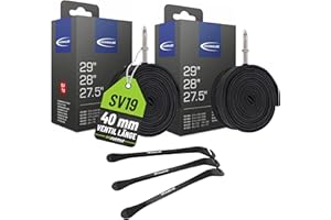 ‎MSZWEIRAD 2X Schwalbe SV 19 Fahrradschlauch 27,5 28 29 Zoll SV 40mm (40/62-584/635) + 3 MSZweirad Reifenheber