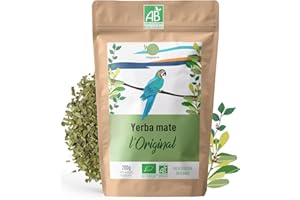 ORIGEENS YERBA MATE BIO 200g LOriginale - Yerba Mate Bio Non tostata, Raccolto a mano - Foglie, senza gambi e 0 polvere - Bevanda Energetica e Detox