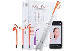 ‎GESS Darsonval przenośne urządzenie kosmetyczne do ciała i twarzy o wysokiej częstotliwości trądziku, wypadania włosów, redukcja zmarszczek, do ciała i twarzy