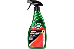 Turtle Wax 52876 Wax It Dry Car Wax Spray – 500 ml, fácil aplicación en un solo paso para brillo y protección, fórmula de carnauba y polímero, resistente al agua, sin rayas, acabado de alto brillo