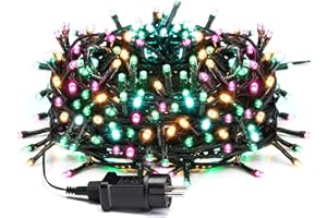 Avoalre Guirlande Lumineuse 20M 200LED Multicolore, Lumières Sapin de Noël 8 Modes Étanche IP44 Décoration Extérieur Intérieur pour Fête Chambre Mariage Jardin Soirée Multicolore