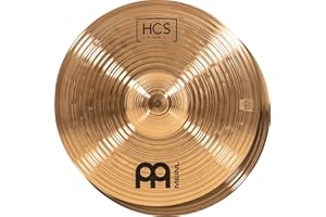 Meinl Cymbals HCS Bronze Hihat 13 Zoll (Video) Schlagzeug Becken – Paar – (33,02cm) B8 Bronze, Traditionelles Finish (HCSB13H)