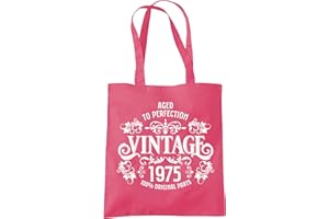 Dead Set Studio 50th Birthday Gifts For Women, Vintage 1975 50th Birthday Gift Bag, Women's 50th Birthday Presents, 50th Gifts Wrapping Alternative, 50th Gift For Her