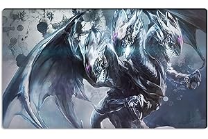 Mlikemat Neue Playmat Duel Monsters CCG TCG OCG Blue-Eyes Ultimate Dragon Kartenspielmatte Keine Zonen + Gratis Tasche (ZD014-107-K)