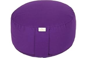 ‎YOGABOX Yogabox Meditationskissen Basic, Abnehmbarer Bezug aus 100% Baumwolle, Höhe 13-18 cm, Praktische Trageschlaufe, Basic Collection