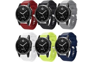 TOPsic Correa de Reloj para Garmin Fenix 5S, Banda de Reloj de Repuesto de Silicona Suave para Garmin Fenix 5S/Fenix 5S Plus/Fenix 6S/Fenix 6S Pro/Fenix 7S/Fenix 7S Solar/Fenix 7S Sapphire Solar