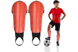 COLEXY Protège-Tibias de Football, Respirants Protège-Tibias équipement de Football avec Protection des Manches de Cheville pour Enfants Garçon Fille Football DéButant AthléTisme