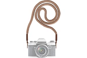 CHUERTECH Sangles pour Appareils Photo, Bandoulière en Corde, Courroie de Cou, Sangle en Coton Doux pour la Plupart des Appareils Photo pour les Caméras Nikon, Sony, Fujifilm, Olympus, Leica - 100 cm