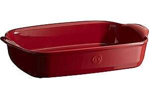 Emile Henry Fuente de cerámica Rectangular para Horno, cerámica, Grand Cru, 36 x 23 x 7 cm