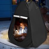 Sensory Play Tent Relax Autism SPD Aid Pop Up Cave with Travel Bag, Black Tents for Kids