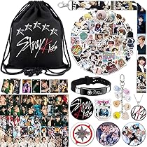 Photocard Stray Kids Lot De 3 Bracelets Stray SKZ Unisexes Kpop Avec Autocollant 3D 1Stray Et 2 Cartes Photo Stray - Article De Fan - Cadeau Pour Stay Lightstick Stray Kids