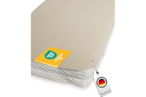 Medicline Matratzenauflage Matratzenschoner 140x200cm aus 100% Baumwolle - NEU Extra atmungsaktive waschbare Öko-Tex - Matratzenschutz aus Deutschland