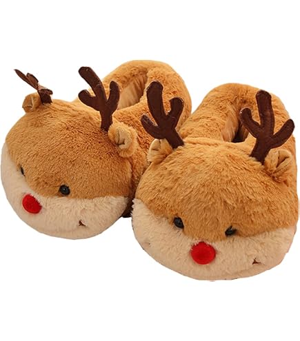 Ciabatte Peluche A Forma Di Mucca Highland, Calde E Antiscivolo, Per Interni/esterni, Regalo Divertente Per Donna/uomo/bambino