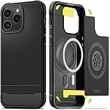Spigen Rugged Armor MagFit Fodral Kompatibel med iPhone 14 Pro Case -Matte Black