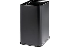 bremermann Papierkorb 13 L, offener Abfalleimer, versteckte Tüte (schwarz)