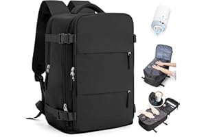 SEAFEW Sac à dos sous vide de voyage avec pompe pour Ryanair 40x30x20, Sac À Main Bagage Cabine Avion 45x36x20 para Easyjet, sac à dos décontracté pour ordinateur portable,Sac de Voyage pour Week-End