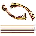 Lyeteung 15 Pairs Mini Micro JST-ZH 1.5 Plug Connector, JST 4 Pin Micro Electrical Male and Female Connector Plug Wire Cable, with 150mm 26AWG Wire