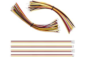 Lyeteung 15 Paires JST 1.5 ZH 4 Pin Connecteur, JST ZH 4 Broches Connecteur Mâle et Femelle avec Câble Fil Électrique 150mm 26AWG