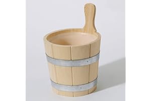 Infraworld Aufgußeimer 3 Liter Fichte mit Kunststoffeinsatz Saunakübel S2227