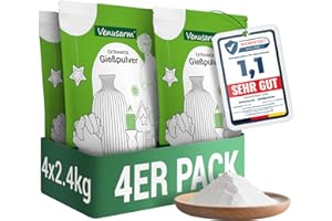 ‎VENUSARM Venusarm Gießpulver 9,6kg, Gießpulver Weiß wie Neuschnee, Gips zum Gießen wie Spiegel Glatter, Beruhigende Härte Gießmasse für Detailgetreue Reliefs Gipsformen Kunst- und Bastelprojekte