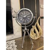 Modern Metal Ayaklı Dekoratif Masa Saati