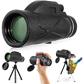 Monok&uuml;ler Teleskop, 80x100 Full HD Y&uuml;ksek &Ccedil;&ouml;z&uuml;n&uuml;rl&uuml;k, 10 Km G&ouml;r&uuml;ş Mesafesi, 52 mm Objektif Lens, Gece G&ouml;r&uuml;ş Destekli, Tripod 