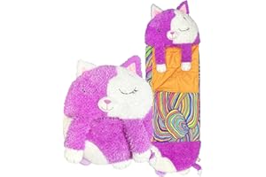 Happy Nappers Kids Sleeping Bag - Plush Toy, Comfy Sleeping Bag & Fluffy Pillow All in One