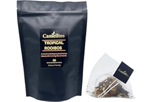 Tropical Rooibos Tea, Pyramid Tea Bags, Camellios (25 Tea Bags, 1 Pack)