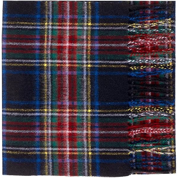 Harris Tweed Schal: Grün Fischgrät Wolle, Lawn Baumwolle