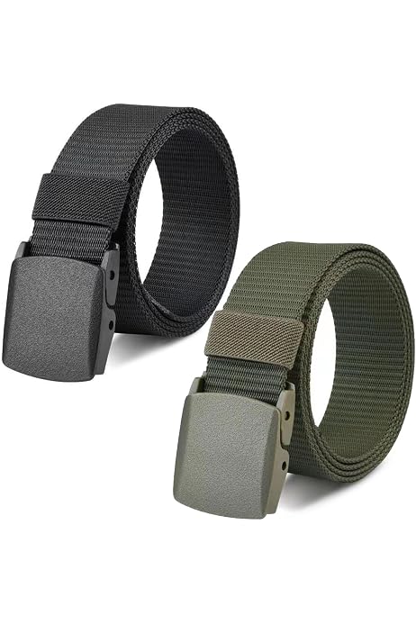 Lot De 4 Ceintures Tressées En Nylon Pour Homme – 150 Cm, Sans Boucle Métal, Ajustables Sans Trous