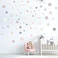 140 Wandsticker Punkte Rosa - Kinderzimmer Deko Für Babyzimmer & Kindergarten