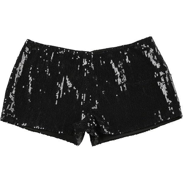 Fernvia Pantaloncini Donna Vita Bassa Con Borchie - Mini Boxer In Cotone E Poliestere Per Festival E Rave, Nero - 2