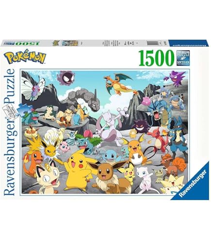 Buffalo Games Pokémon Kanto Puzzle – 1500 Teile Mit Allen 151 Pokémon | Premium-Puzzle Für Erwachsene & Fans