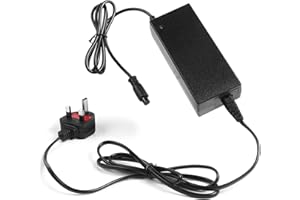 SUNDELY Hoverboard Electric Scooter Battery Charger 42V 2A AC Adapter for Hover-1 Segway Nilox DOC Swagtron Swagway 2 Wheel Self Balancing Scooter (8mm 3-pin)