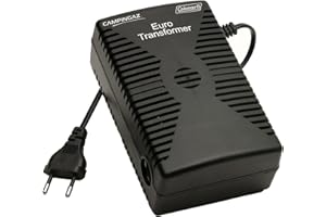 Campingaz 203164 transformator do termoelektrycznych lodówek 230 V/12 V (15,5 x 10 x 6,5 cm), czarny