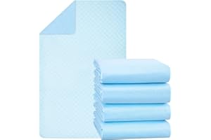 Bedding Aid Protectores Impermeables para incontinencia, súper absorbentes, Lavables y Reutilizables para la protección del colchón de Adultos y niños (86 x 91 cm)