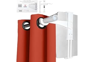 Supports Tringle Sans Perçage pour Coffre Volet Roulant CARRÉ | Lot de 2 | Tringle Ø20-28mm | Fixation Latérale Sécurisée – Blanc | Welldo